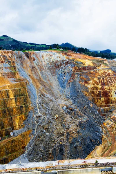 Miniera Martha Miniera Oro Cielo Aperto Waihi Nuova Zelanda Sono — Foto Stock