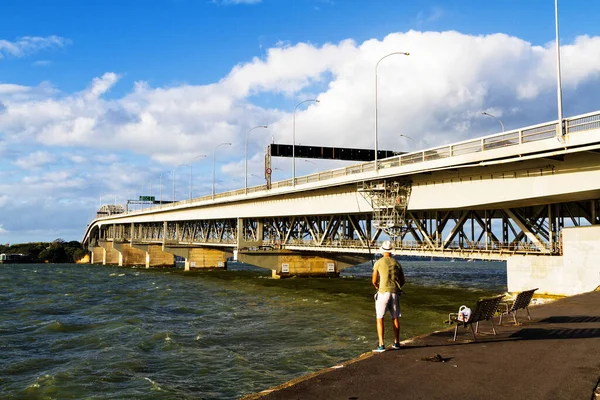 Auckland Harbour Bridge Nuova Zelanda — Foto Stock