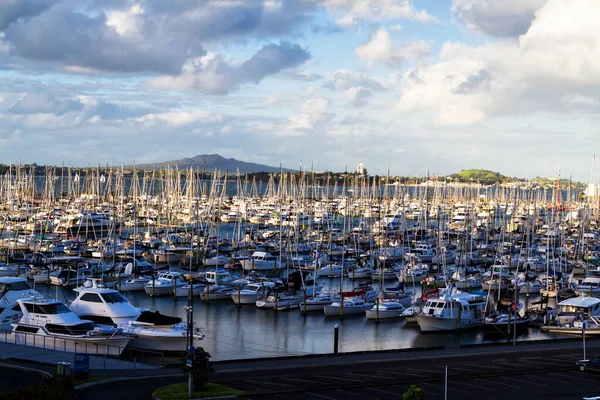 Auckland Neuseeland April 2017 Blick Auf Yachten Und Segelboote Hafen — Stockfoto