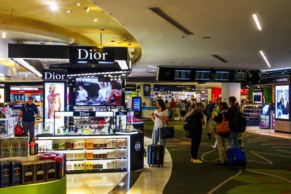 Auckland Nova Zelândia Abril 2017 Duty Free Shop Aeroporto Auckland — Fotografia de Stock