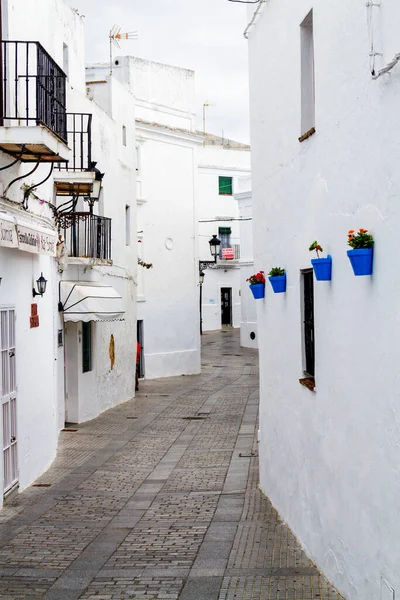 Vejer Frontera Spanien April 2017 Luftaufnahme Der Weißen Stadt Vejer — Stockfoto