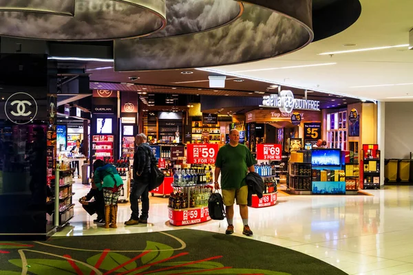 Auckland Nova Zelândia Abril 2017 Duty Free Shop Aeroporto Auckland — Fotografia de Stock