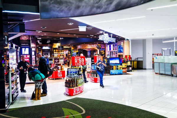 Auckland Nova Zelândia Abril 2017 Duty Free Shop Aeroporto Auckland — Fotografia de Stock