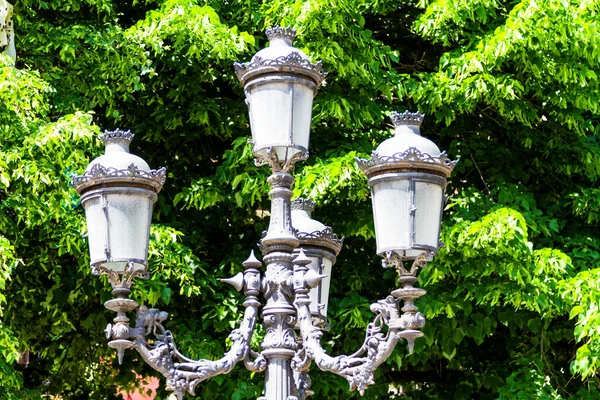 Old fashion street gas lamp, Grenada, Spain