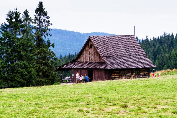 Gorce Poland August 2017 Wooden Hut Ingorce National Park Poland — стокове фото
