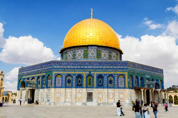 Jerusalem Israel Οκτωβρίου 2017 Θόλος Του Βράχου Ένας Μουσουλμανικός Ιερός — Φωτογραφία Αρχείου