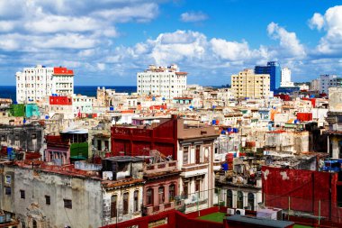 Havana, Küba 'da çatı manzarası