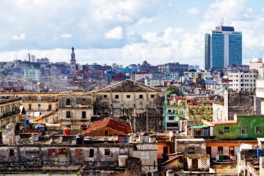 Havana, Küba 'da çatı manzarası