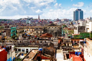 Havana, Küba 'da çatı manzarası