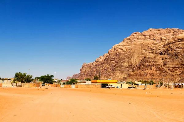 Wadi Rum Dikenal Sebagai Lembah Bulan Yordania Timur Tengah Gurun — Stok Foto