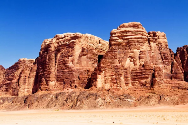 Wadi Rum Connu Sous Nom Vallée Lune Jordanie Moyen Orient — Photo