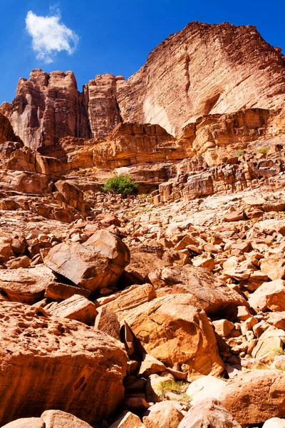 Wadi Rum Conhecido Como Vale Lua Jordânia Oriente Médio Deserto — Fotografia de Stock