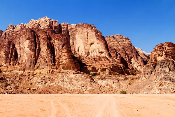 Wadi Rum Känd Som Valley Moon Jordan Mellanöstern Öknen Användes — Stockfoto