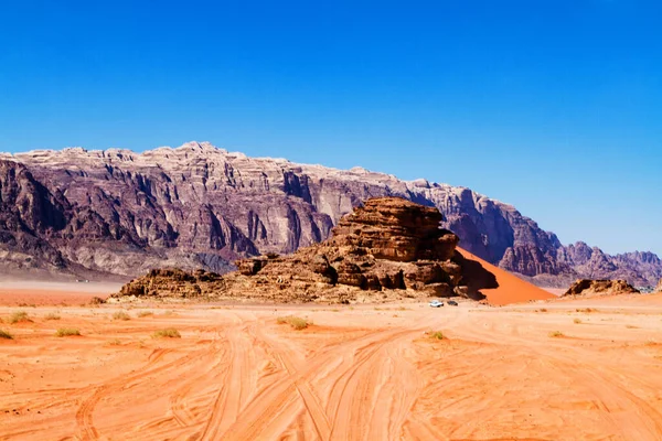 Wadi Rum Connu Sous Nom Vallée Lune Jordanie Moyen Orient — Photo