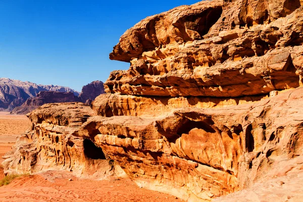 Wadi Rum Znany Jako Dolina Księżyca Jordania Bliski Wschód Pustynia — Zdjęcie stockowe