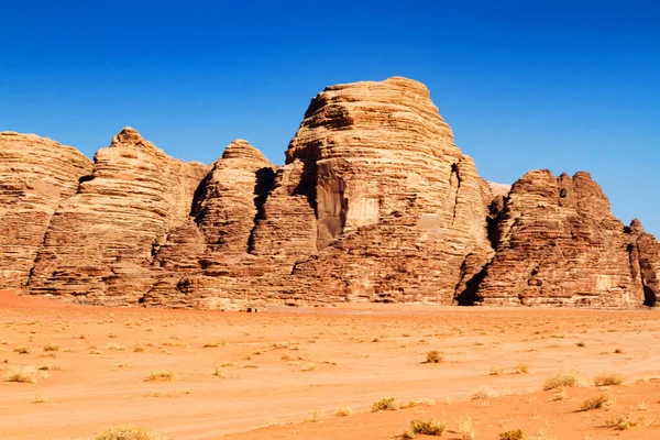 Wadi Rum Conhecido Como Vale Lua Jordânia Oriente Médio Deserto — Fotografia de Stock