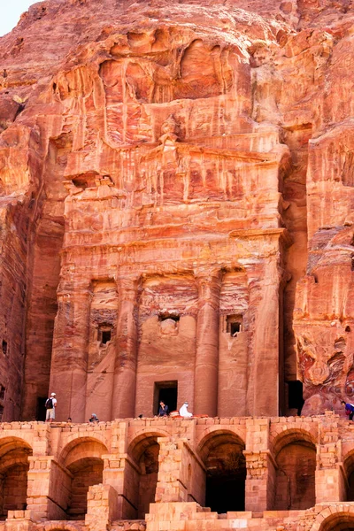 ペトラ ヨルダン 2017年10月24日 ペトラ 古代都市の観光複合体 ヨルダンの人気の観光地とランドマーク — ストック写真