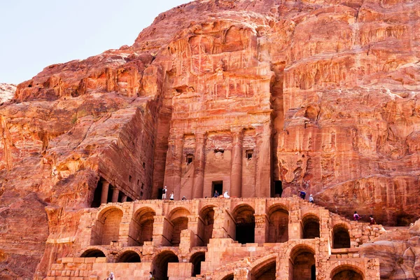 ペトラ 古代都市の観光複合体 ヨルダンの人気の観光地とランドマーク — ストック写真