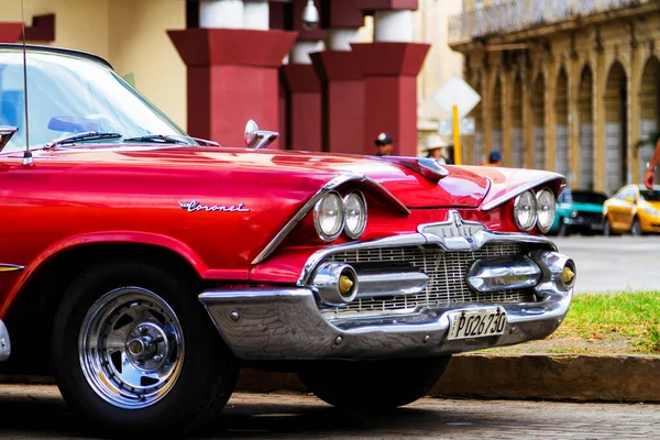 Havana Cuba Novembre 2017 Vecchia Auto Epoca Colorata Strade Dell — Foto Stock