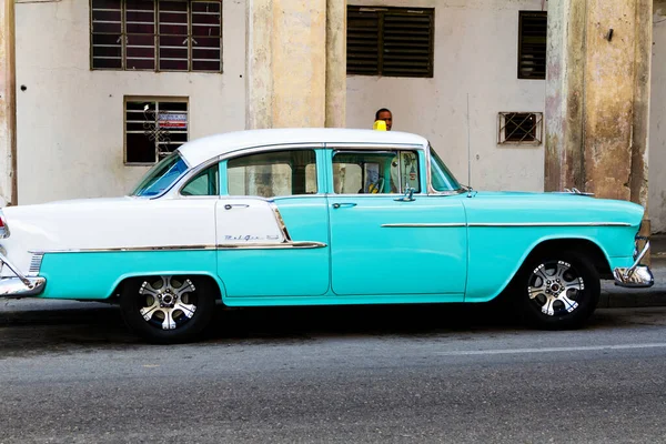 Havana Cuba November 2017 Oude Kleurrijke Vintage Klassieke Auto Straten — Stockfoto