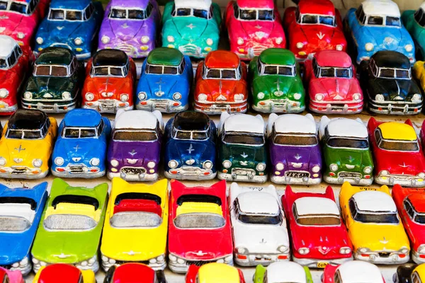 Toy cars for sell as souvenirs on a cuban market in Trinidad, Cuba