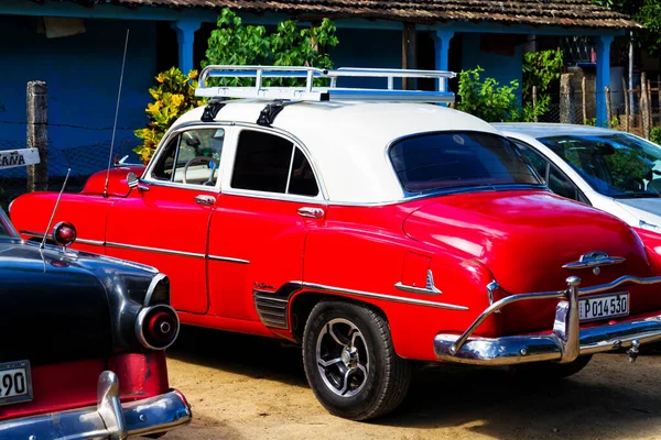 Havana Cuba Novembro 2017 Velho Carro Clássico Vintage Colorido Nas — Fotografia de Stock