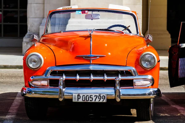 Havana Cuba Novembro 2017 Velho Carro Clássico Vintage Colorido Nas — Fotografia de Stock