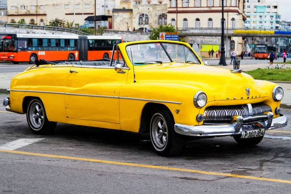 Havana Cuba November 2017 Gammel Farverig Vintage Klassisk Bil Gaderne - Stock-foto