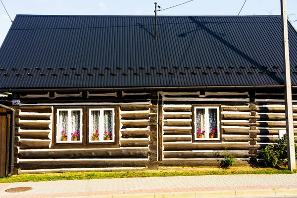 Altes Traditionelles Holzhaus Den Bergen Pieniny Gebirge Polen — Stockfoto