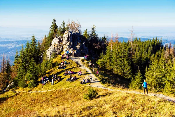 ZAKOPANE, POLAND - 13, 2018: Yüksek Tatras Dağları, Polonya 'nın güneyindeki Preov Bölgesi ve Slovakya sınırı boyunca uzanan bir sıradağdır..