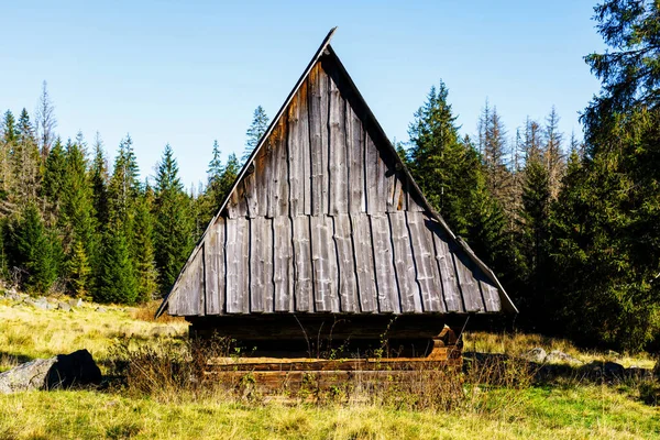 Pastýřská Bouda Národním Parku Tatry Chaty Používají Chovu Ovcí Výrobě — Stock fotografie