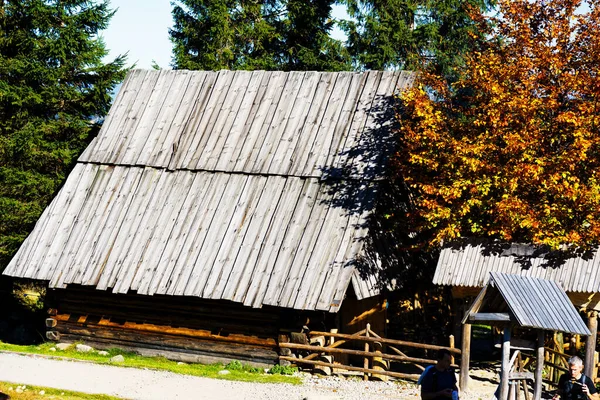 Cabana Pastor Parque Nacional Das Montanhas Tatra Polonesas Cabanas São — Fotografia de Stock