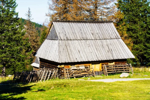 Pastýřská Bouda Národním Parku Tatry Chaty Používají Chovu Ovcí Výrobě — Stock fotografie