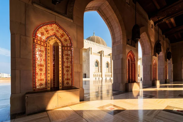 Müzcat Oman Kasım 2018 Sultan Qaboos Büyük Camii Muscat Taki — Stok fotoğraf