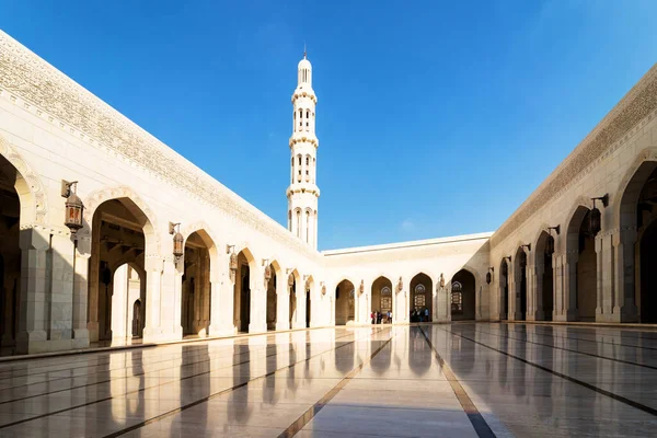 Grande Mesquita Sultão Qaboos Grande Mesquita Mascate Mesquita Mascate Principal — Fotografia de Stock