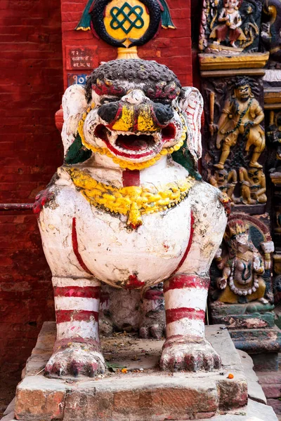 Estatua Santuario Plaza Katmandú Durbar Patrimonio Humanidad Por Unesco Considerado —  Fotos de Stock