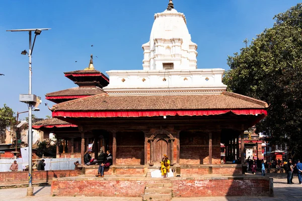 Kathmandu Nepal Aralık 2018 Katmandu Nepal Deki Zengin Bir Tapınak — Stok fotoğraf