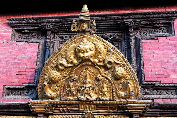 Standbeeld Heiligdom Kathmandu Durbar Square Unesco World Heritage Site Beschouwd — Stockfoto