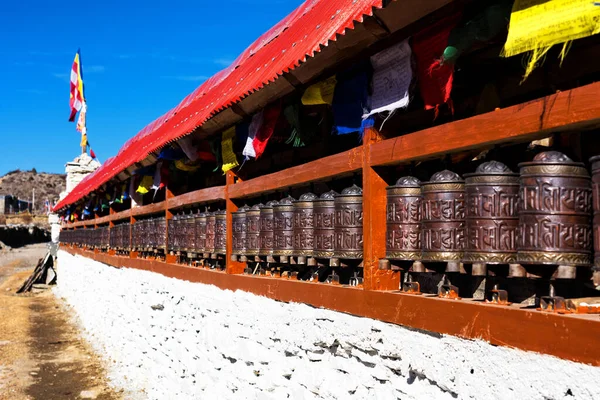 Roues Prière Dans Temple Katmandou Népal — Photo