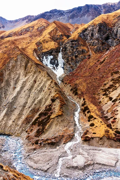 Panoramiczne Widoki Popularny Szlak Turystyczny Nepalu Annapurna Circuit Trail Droga — Zdjęcie stockowe