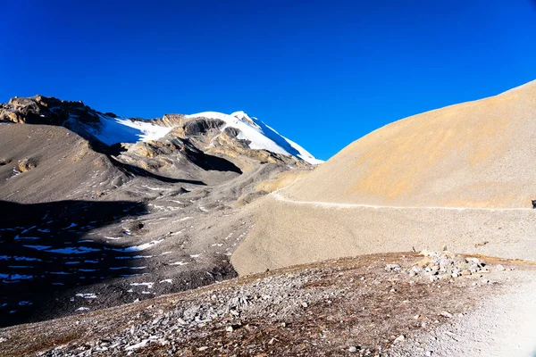 Vistas Panorámicas Popular Sendero Turístico Nepal Circuito Annapurna Camino Campamento — Foto de Stock