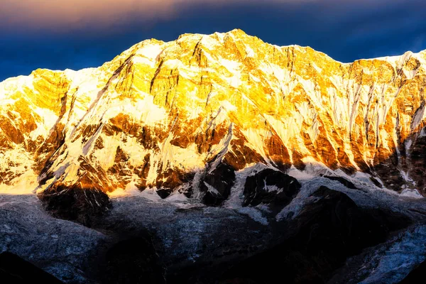 Morgendlicher Blick Auf Den Annapurna Vom Annapurna Basislager Annapurna Rundwanderweg — Stockfoto