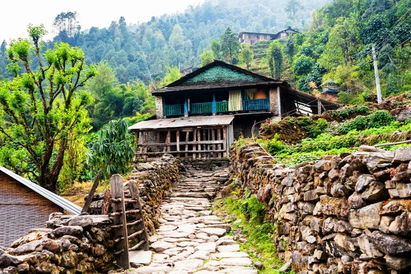 Himalayalar Nepal Deki Annapurna Circuit Trail Adlı Popüler Bir Turizm — Stok fotoğraf