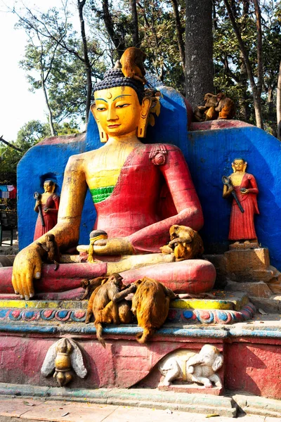 Estatua Santuario Plaza Katmandú Durbar Patrimonio Humanidad Por Unesco Considerado —  Fotos de Stock