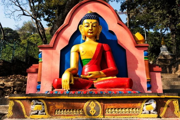 Statue Shrine Kathmandu Durbar Square Unesco World Heritage Site Considered — Stock Photo, Image