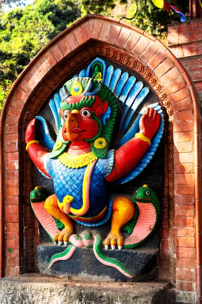 Estatua Santuario Plaza Katmandú Durbar Patrimonio Humanidad Por Unesco Considerado —  Fotos de Stock