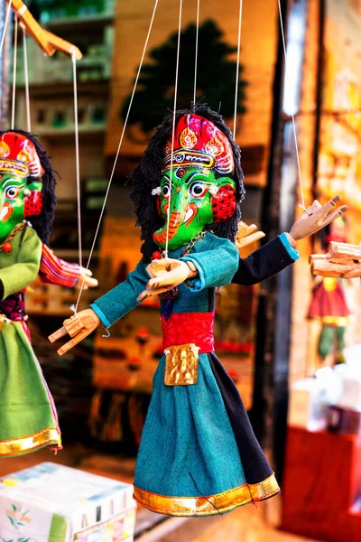 Coloridas Marionetas Venta Las Calles Katmandú Nepal — Foto de Stock