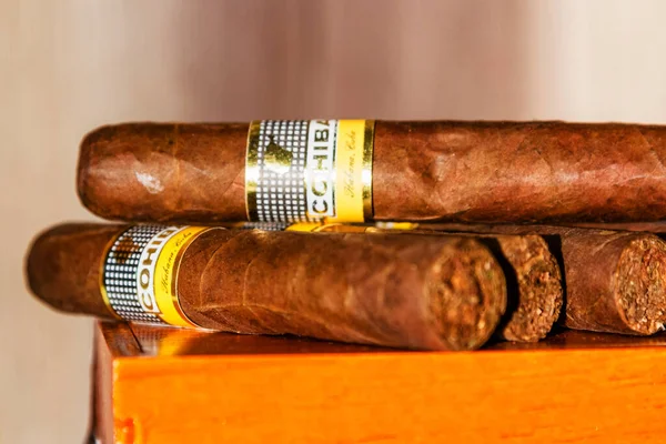 Havana Cuba November 2017 Cohiba Cigar Цей Кубинський Бренд Наповнений — стокове фото