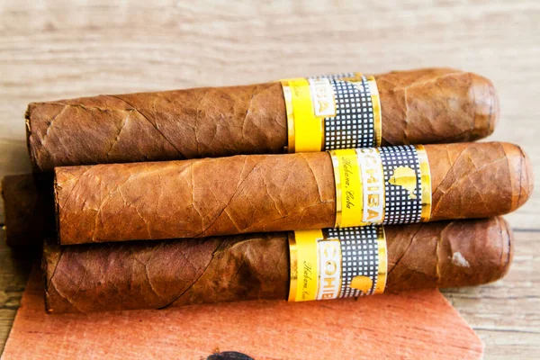 Havana Cuba November 2017 Cohiba Cigar Cuban Brand Filled Tobacco — Stock Photo, Image