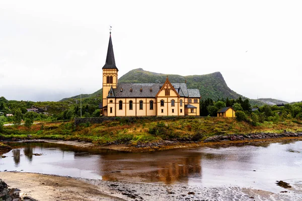 Vgan Church Called Lofoten Cathedral Village Norway — Stock Photo, Image